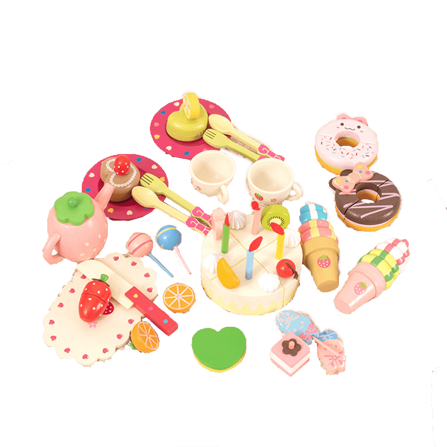 Set de Torta y Postres de madera