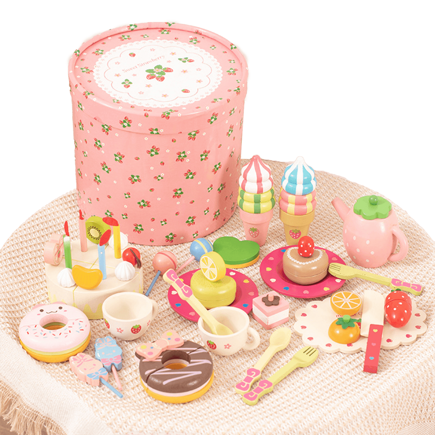 Set de Torta y Postres de madera
