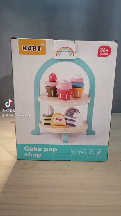 Juego De Postres Y Cupcakes Para Niños Pastelería De Madera